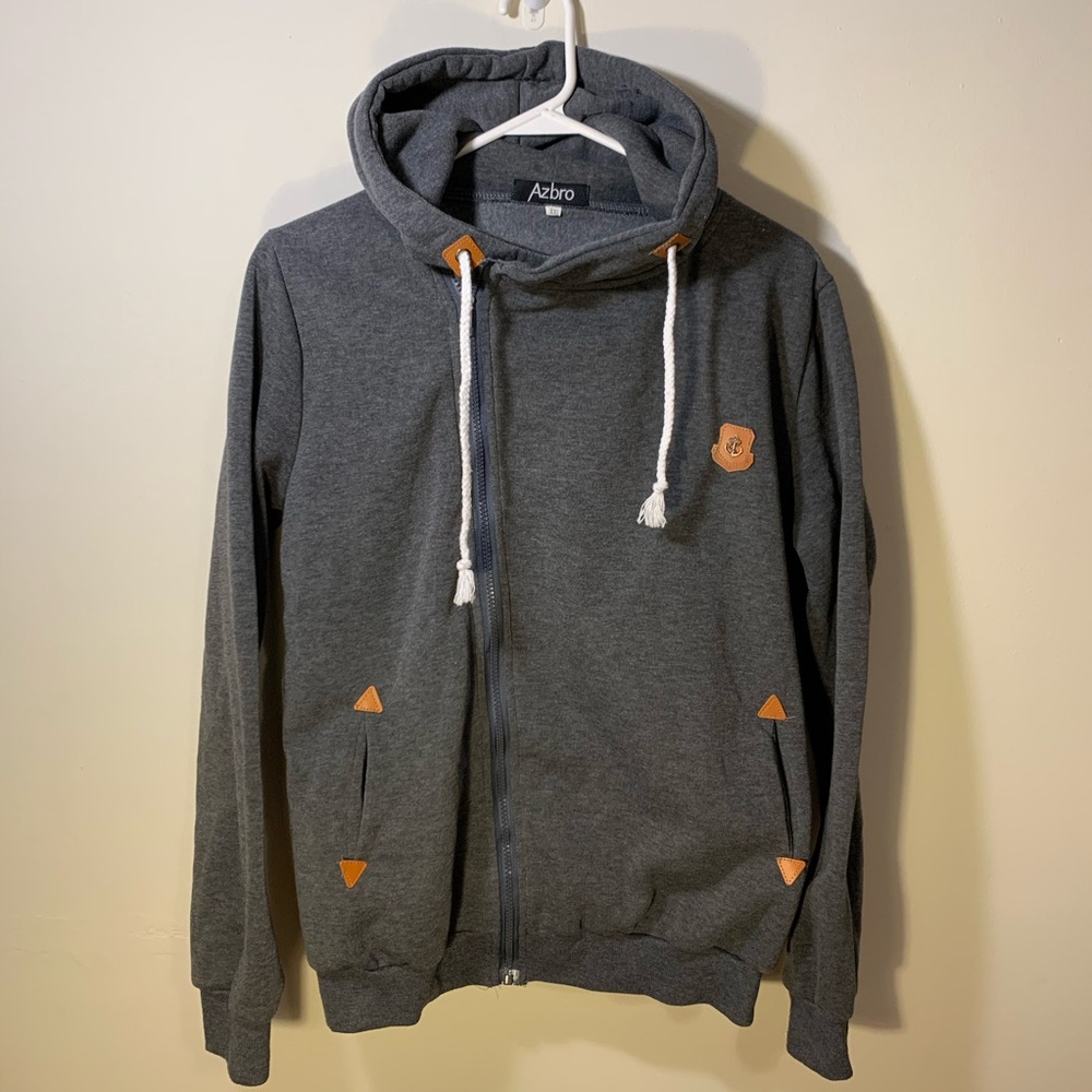 Asymmetric Zip Up Hoodie